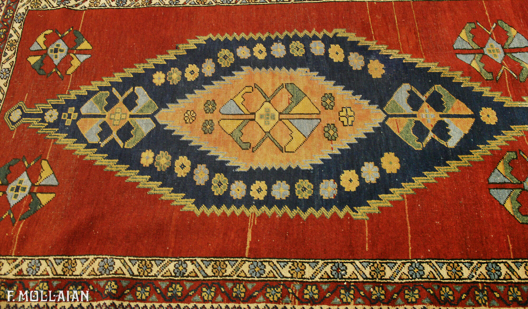 Antique Persian Bakshaish Runner n°:52769840